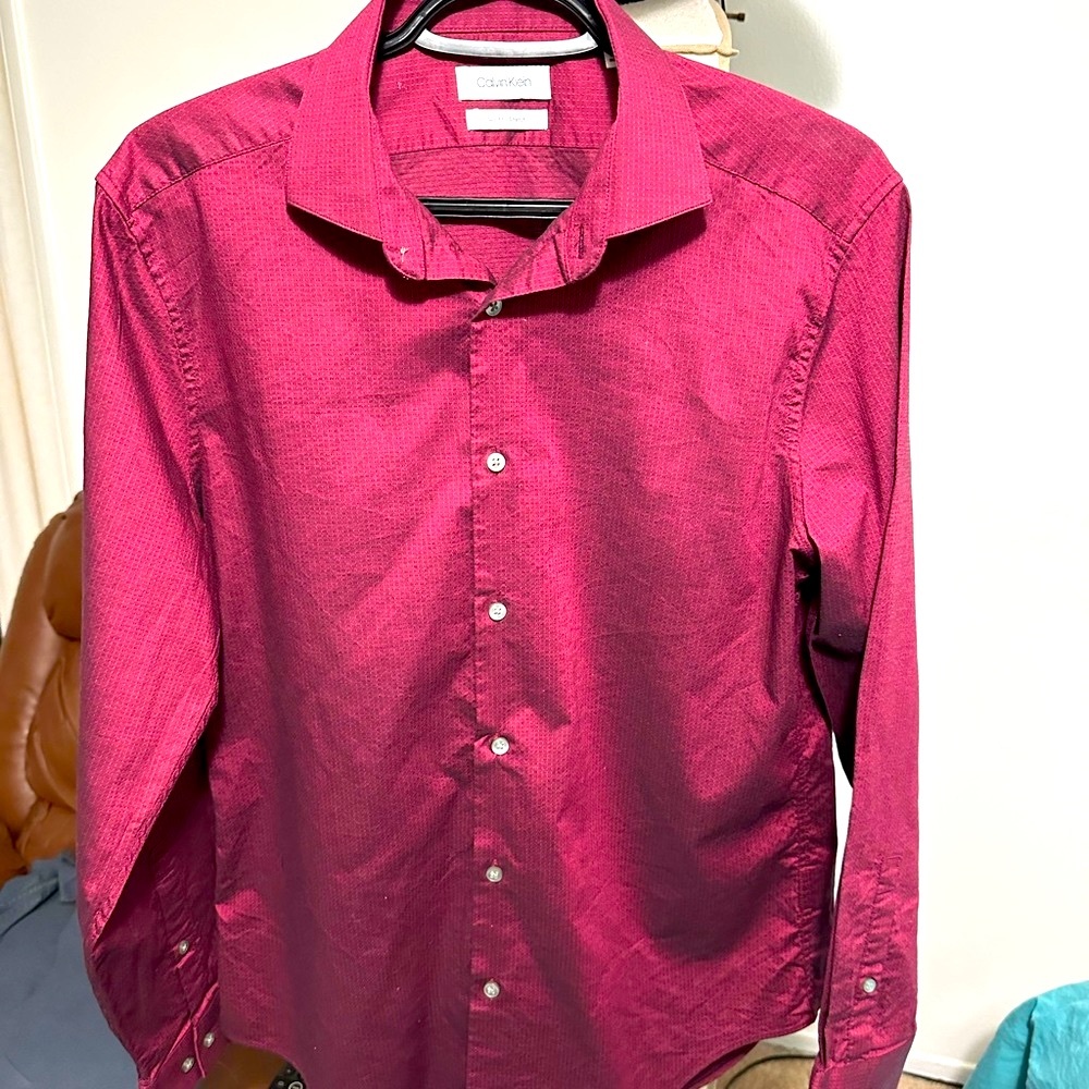 Calvin Klein 15.5 Dress shirt.(Slim Fit/Strech).